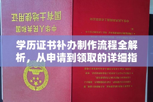 镇巴学历证书补办制作流程全解析，从申请到领取的详细指南
